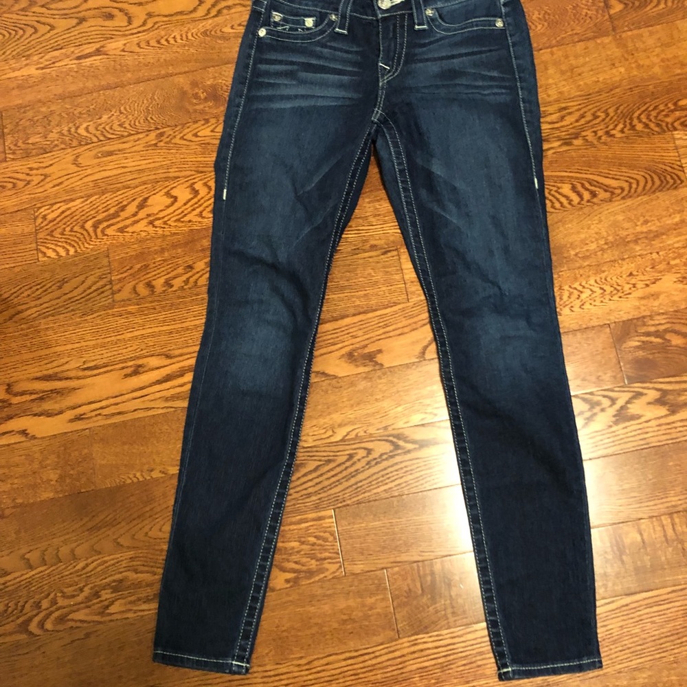 True religion size 28 skinny jeans